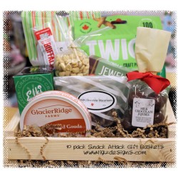 10 Pack Holiday Snack Attack Gift Baskets - Creston BC Delivery